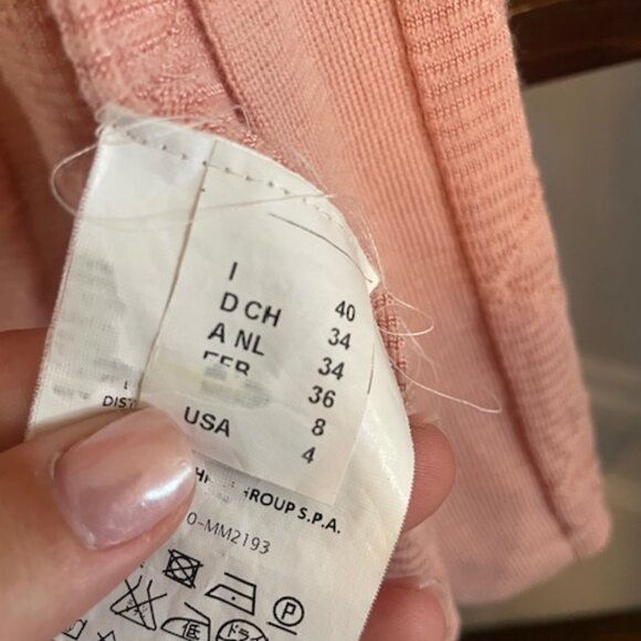 M by Missoni Pink Wool Blend Open Cardigan, Size 4 (European 40) - Picture 5 of 8